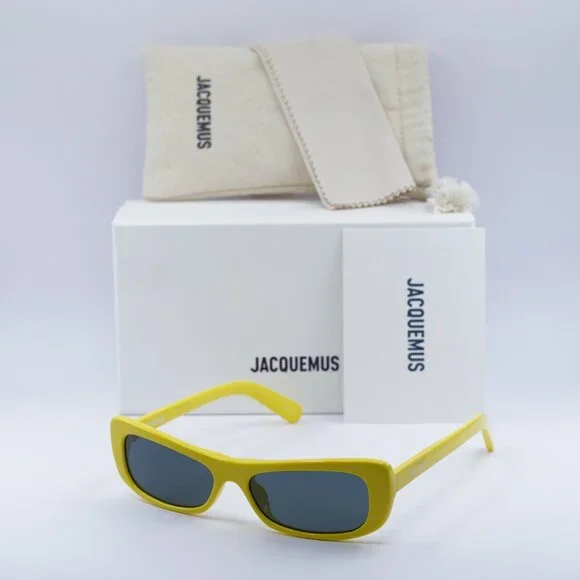 Jacquemus CAPRI JAC/55 C5 Sunglasses Yellow Rectangle Frame  display picture 1